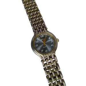 Vintage Chain Link Gold Tone Watch 7.5"